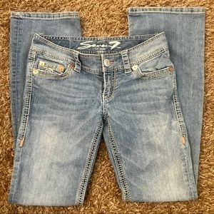 Seven 7 Light Wash Boot Cut Jeans Size 28